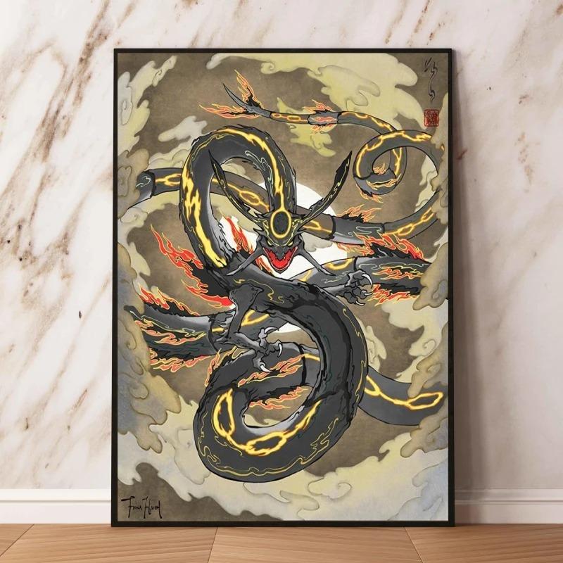 Japanese Classic Anime Pokemon Pikachu Wall Art Poster Canvas Paintings on The Wall Picture for Living Room Interior Painting