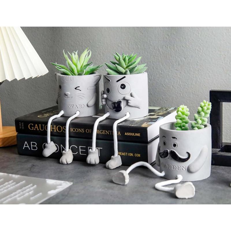 3 Packs Fake Plants Artificial Plants Indoor for Bathroom Desk Plants Decor