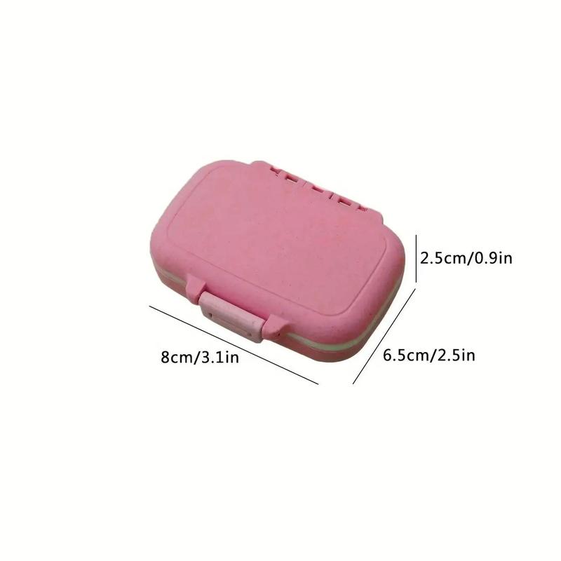 Portable Mini Pill Storage Box, 1 Count 3 Grids Dustproof Pill Organizer, Pill Case for Home Office School, Traveling Accessories