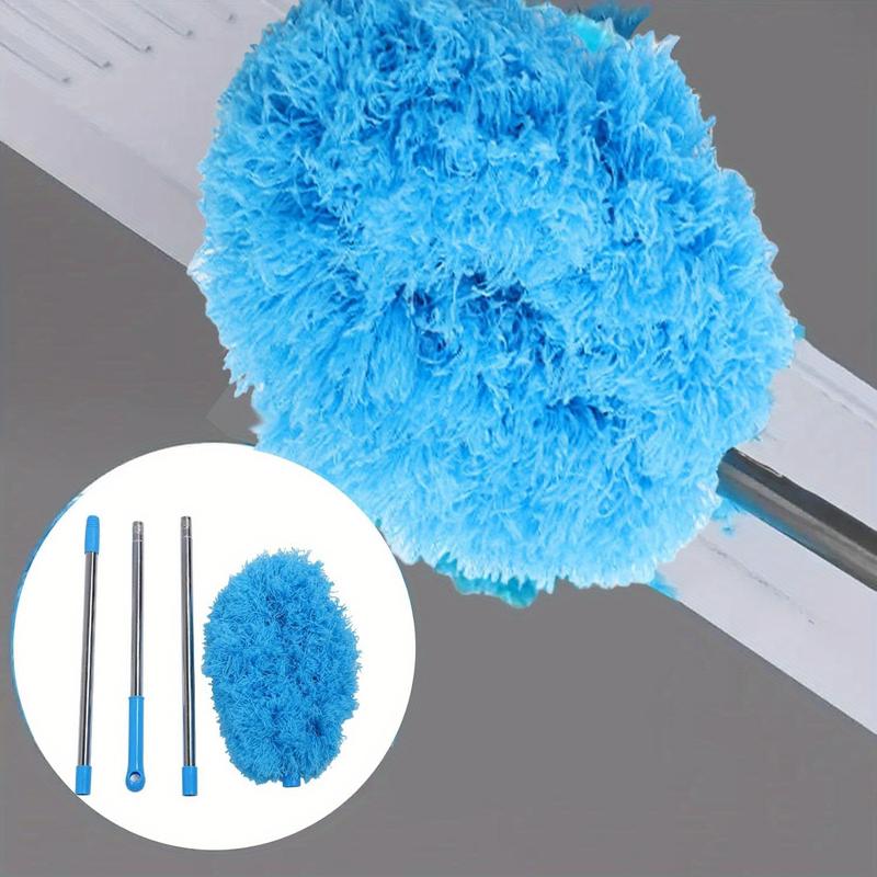 Microfiber Feather Duster Extendable Duster, Ceiling Fan Duster with Extension Pole, Long Handle Dusters for Cleaning Ceiling Fan, High Ceiling, Blinds, Furniture & Cars