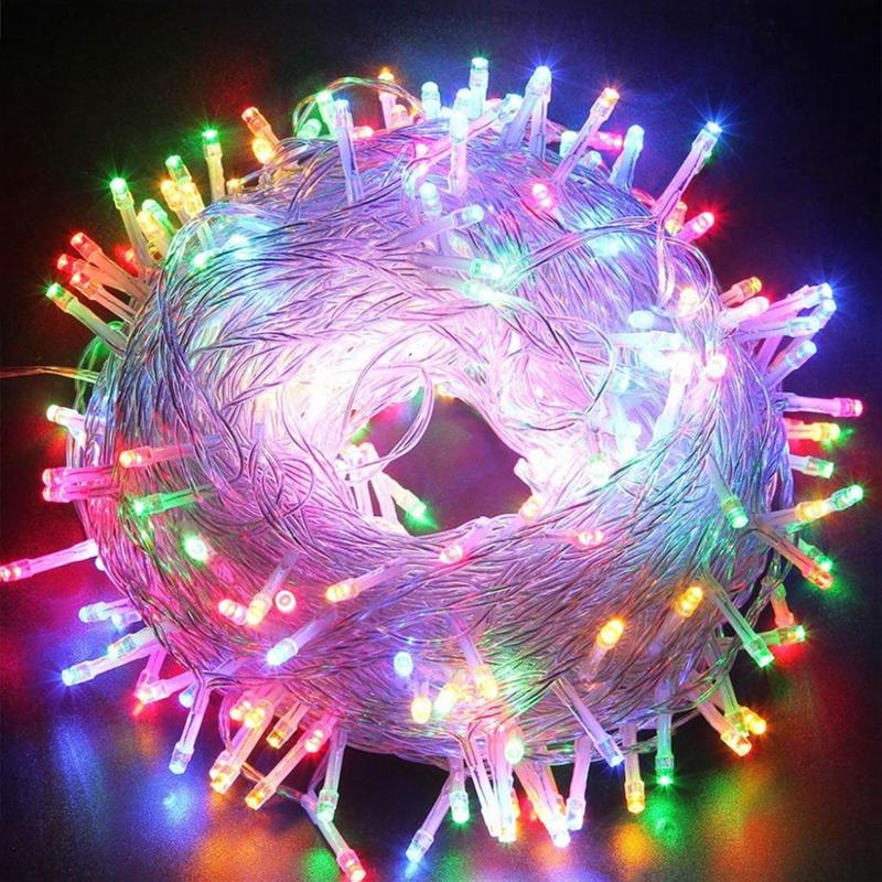 Indoor Outdoor 10M-100M 100-2000LEDs Fairy LED String Light 8 Modes Waterproof Christmas Tree Lights Super Long Lead Wire For Xmas Wedding Party Bedroom Room Easter Decorations christmas  lights