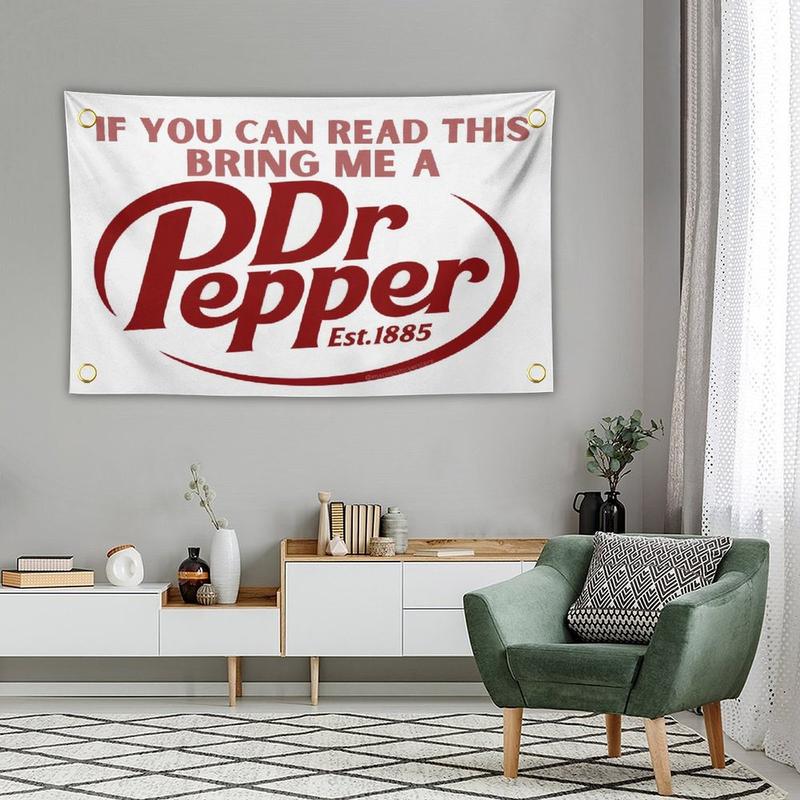 IF YOU CAN READ THISBRING ME A Dr Pepper Tapestry for Bedroom Living Room Decor with Brass Grommet for College Dorm Decor, 3x5ft