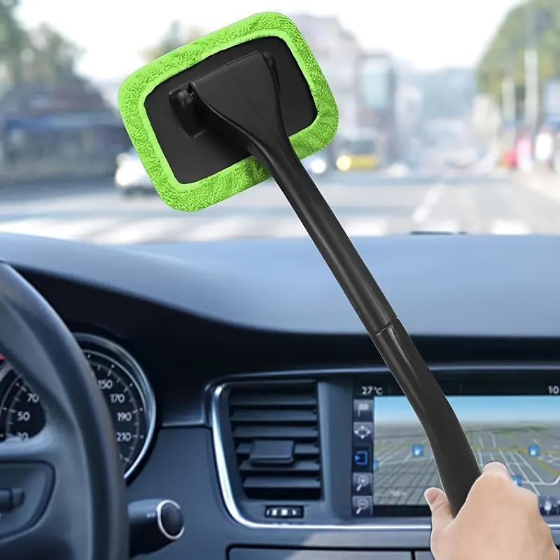 Car Glass Cleaning Brush, Scratch-free Car Window Cleaning Brush, Long Handle Windshield Brush, Car Interior & Rearview Mirror Cleaning Tool