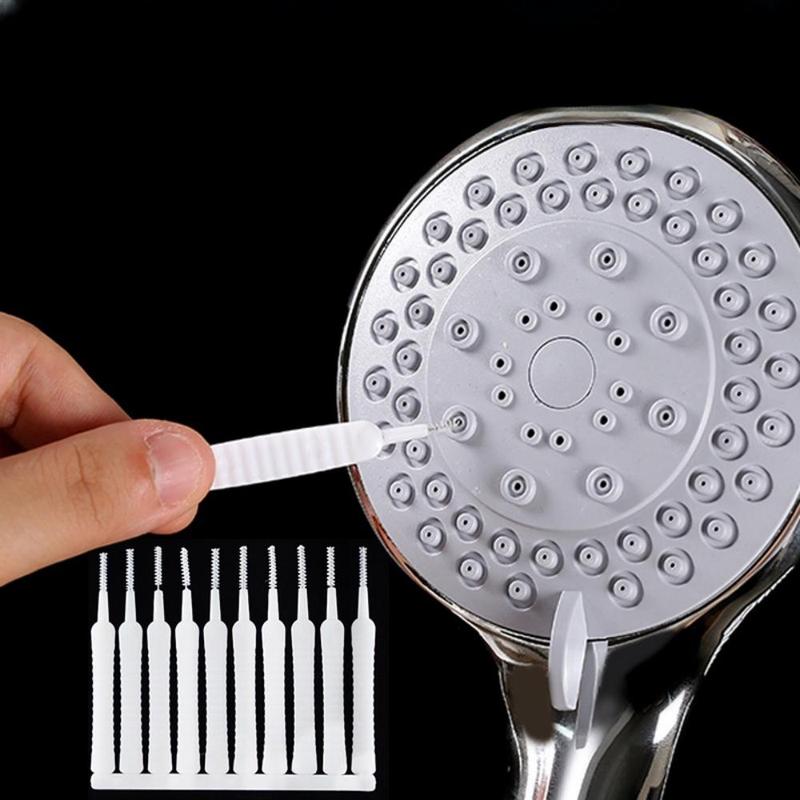 Small Shower Nozzle Cleaning Brush, Anti Clogging Shower Head Cleaning Brush, Shower Head Cleaner Tool, Multifunctional Hole Cleaning Brush For Pore Small Nozzle Keyboard, Summer Home Supplies, Cleaning Supplies