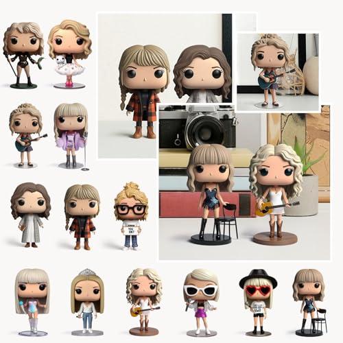 Tay-lor Resin Funko, Collectible Statues, Music Star Resin Sculptures-Commemorative Resin Ornaments-The Best Gift for Taylor Fans and Friends, Music Lover-Living Room and Desk Ornaments