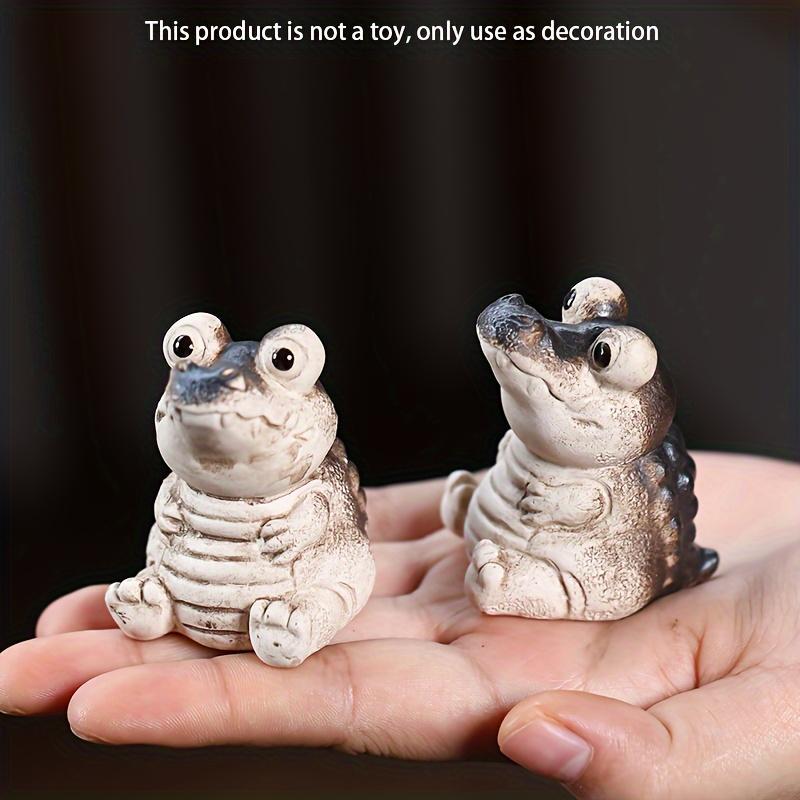 Crocodile Design Decoration Craft, 1 Count Cartoon Animal Shaped Ornament For Home Office Desk, Home Decor