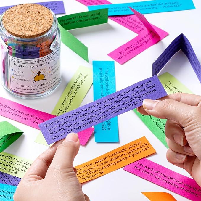 [Free Shipping to All]Converse Bible Verse Jar, Emotions And Feelings To Read Me As a Bible Verse Jar, Bible Prayer Card Hope Jar, Religious Graduation Gift, Bible Study Church Christian Gift, Female, Male, Mom, Dad, Friend