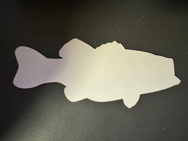 Fishing At Work - USA Flag Largemouth Bass Sticker