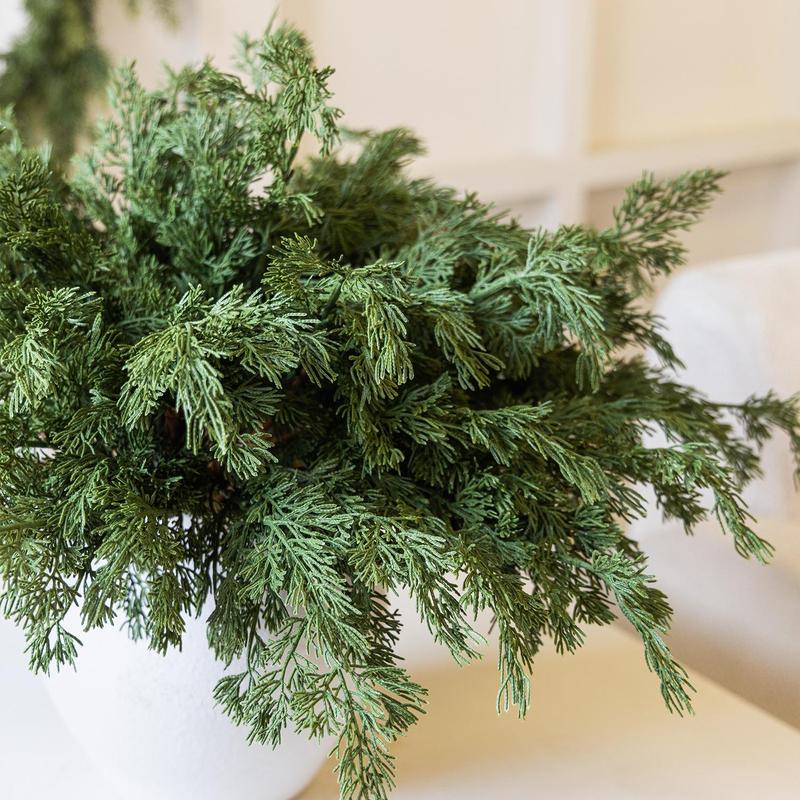 Artificial Pine Branches, 6 Counts set Faux Pine Branches, Fake Pine Branches, Decorative Plants for Home Party Wedding