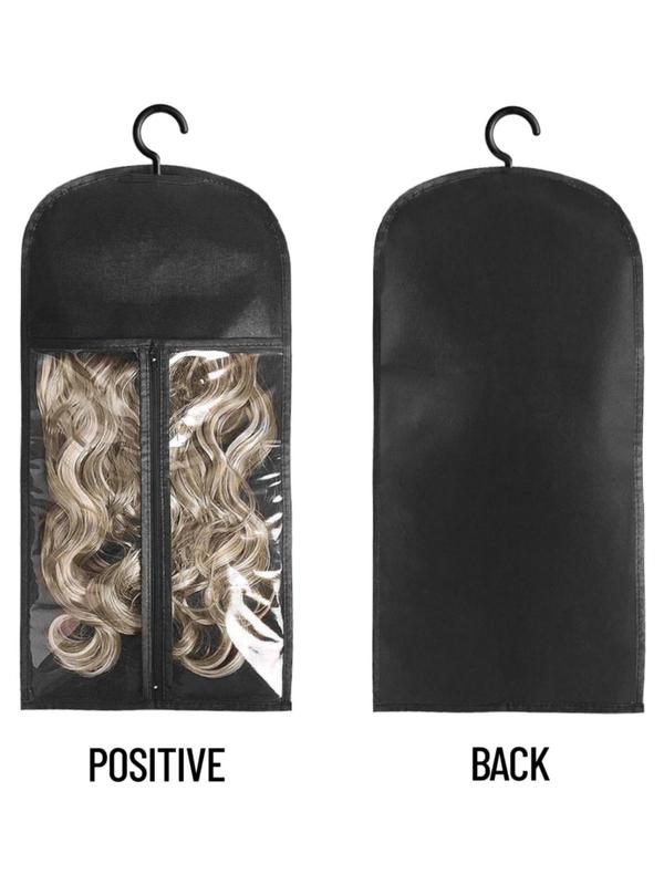 Hair Extension Storage Bag, Dust-proof Wig Storage Bag with Hanger, Hair Salon Tools & Accessories for Women & Girls