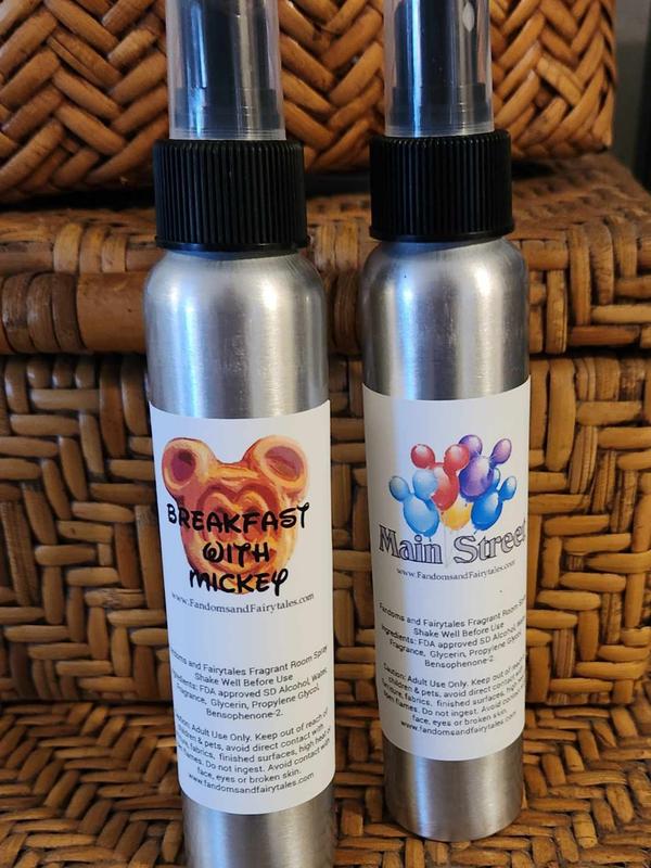 Room Spray Air Freshener Set of Two Magical Theme Park Fragrance