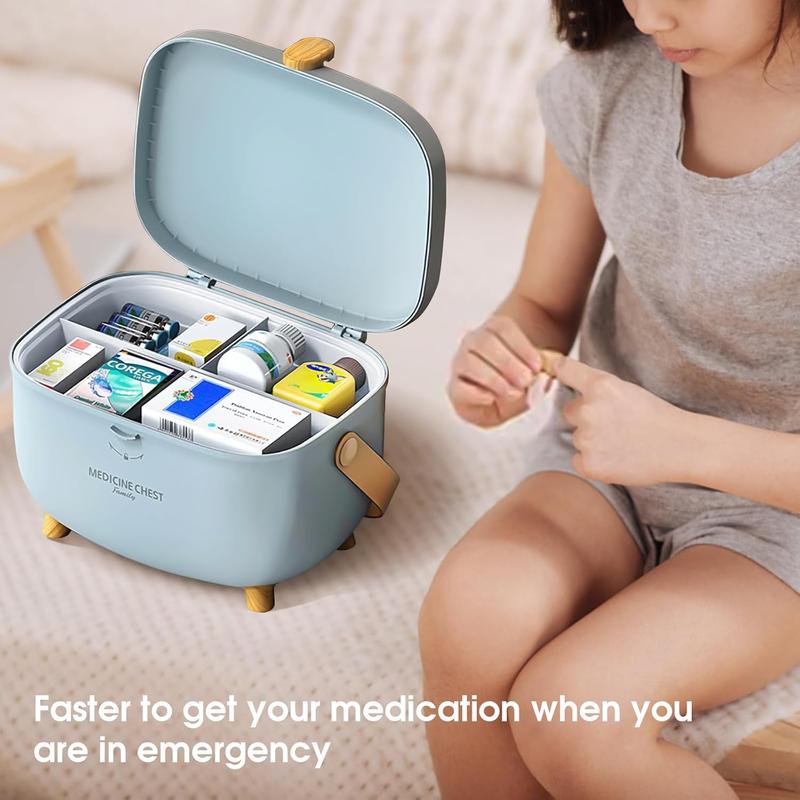 Large Capacity Plastic Pills Box, Storage Organizer, Household Portable Sundries Storage Box, Home Organizer, Gift Case