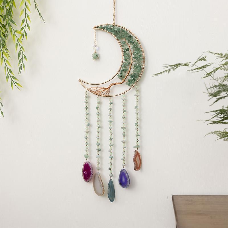 Crystal Colorful Dream Catcher, 1 Count Bohemian Style Wall Hanging, Window Hanging Decoration for Home Wall Bedroom Living Room Office