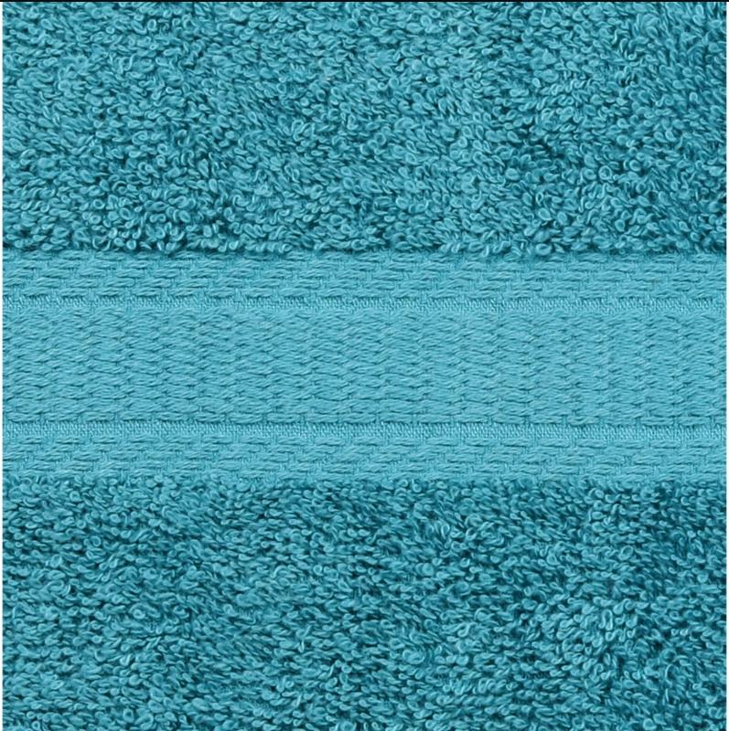 Solid Adult 10-Piece Towel Set, Turquoise and Gray