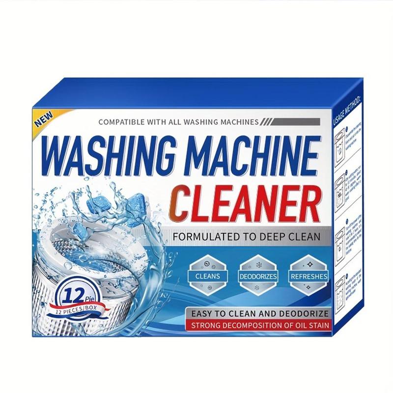 Cleaning Gadgets Washing Machine Cleaner, 12 24pcs Home Essentials Deep Cleaning Tablets for Front Loader Top Load Washer, Household Essentials, Cleaning Supplies, Summer Essentials