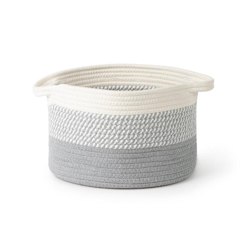 Grey Ombré Cotton Storage Basket