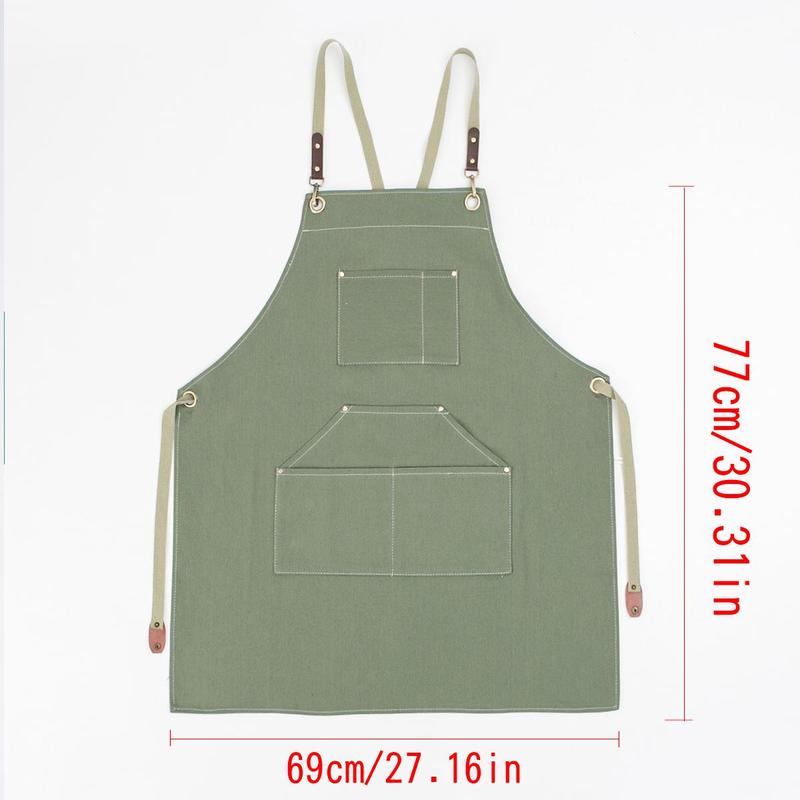 Solid Color Sleeveless Apron with Pocket, Breathable Anti-spill Apron, Multi-purpose Kitchen Apron, Home Care Supplies for Home Use