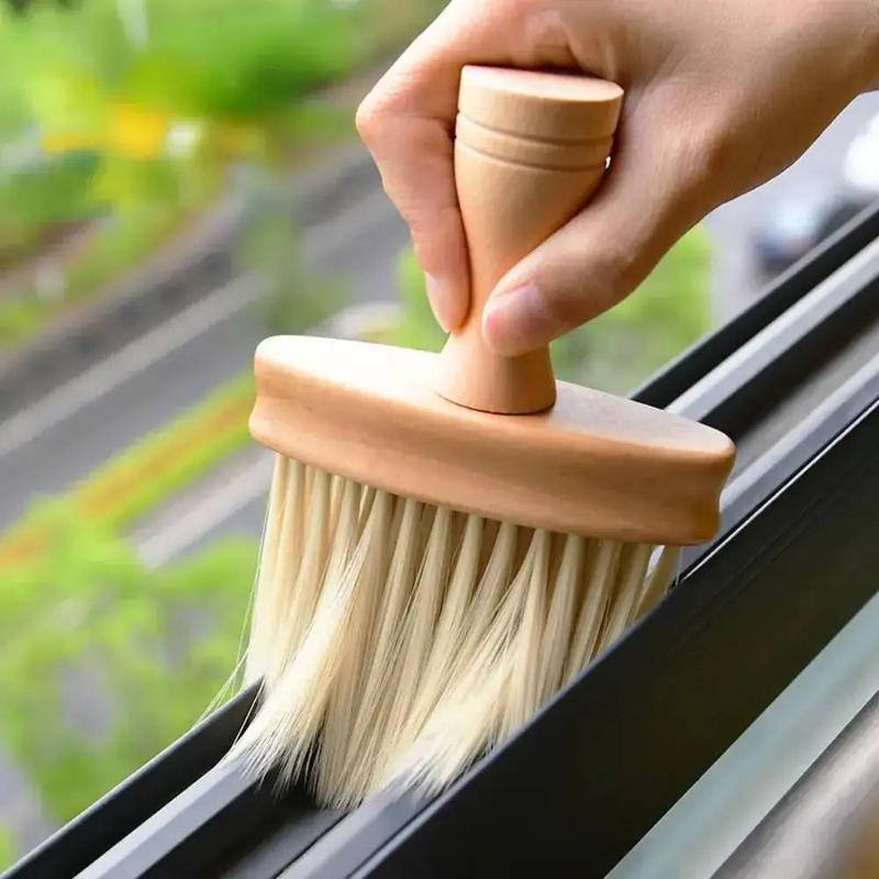 Wooden Window Gap Cleaning Brush, Multifunctional Cleaning Brush, Household Kitchen Window Sill Cleaning Brush, Cleaning Tool for Home Kitchen