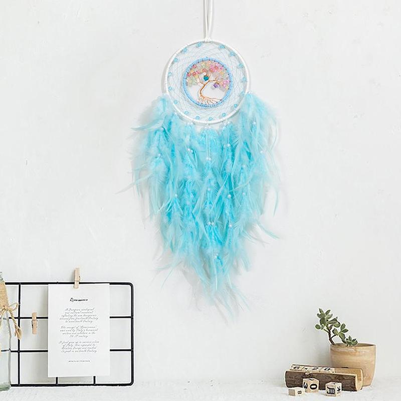 Dream Catcher for Ramadan Decor, 1 Count Feather Decor Dream Catcher, Hanging Decor for Home Living Room Room, Ramadan Decorations, Holiday Gift for Friends