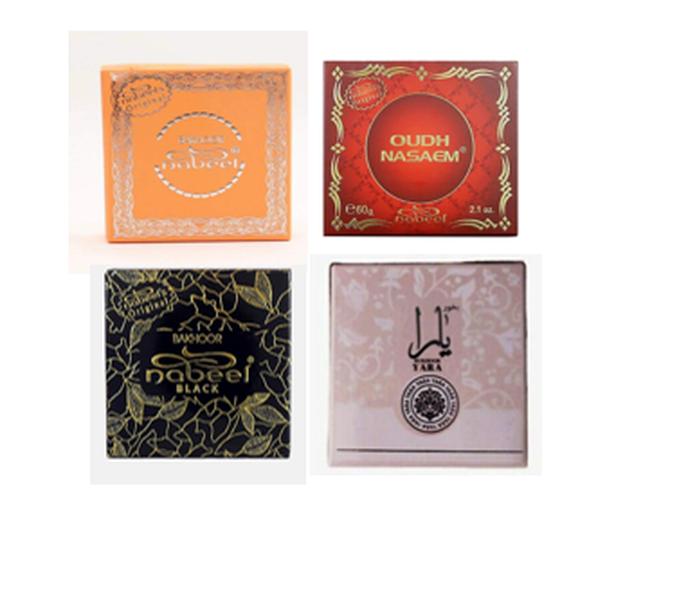 Ard Al Zaafaran + Nabeel + Yara - Incense Buhoor - 40g each - Unisex Fragrance - 4 item bundle package -