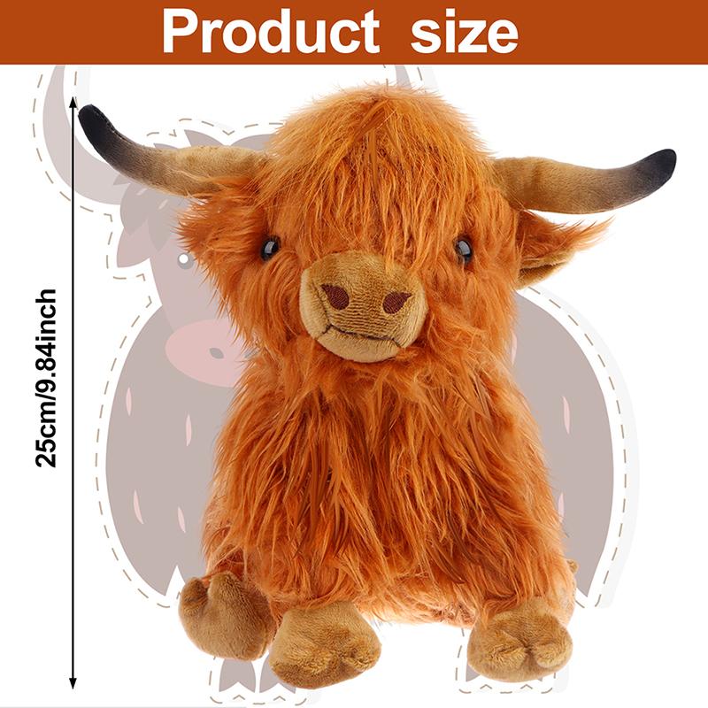 Simulation Highland Cow Animal Plush Gifts Soft Stuffed Highland Cow Plush Toy Plushie Gift For Kids \