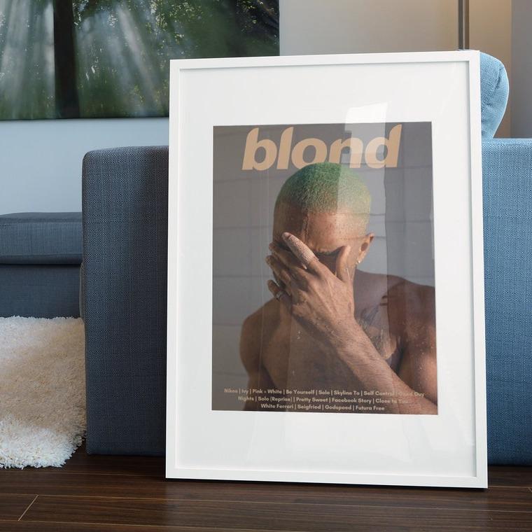 Frank Ocean Poster, Blond Poster, Blond Album, Music, Album Cover, Wall Art, Home Decor