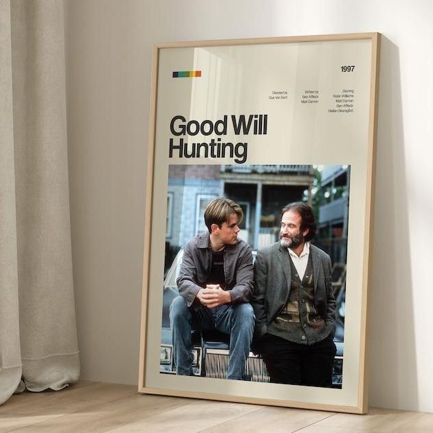 Good Will Hunting Poster, Good Will Hunting Movie Poster Print, Good Will Hunting Poster Wall Decor, Movie Posters Art, Landscape, Decoration Room