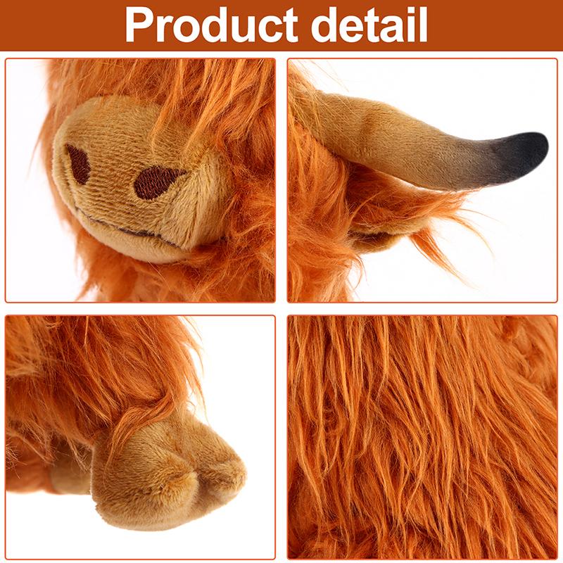 Simulation Highland Cow Animal Plush Gifts Soft Stuffed Highland Cow Plush Toy Plushie Gift For Kids \