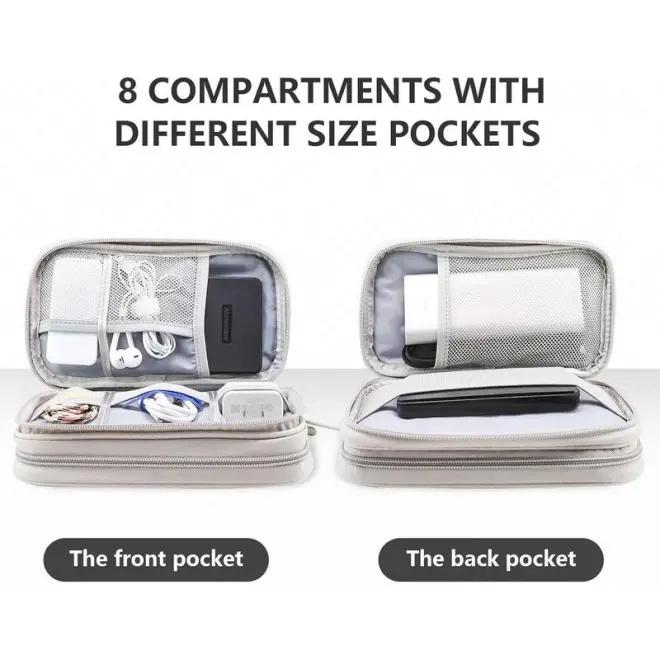 Data cable storage bag, earphone bag, charger, mobile phone bag, handheld bag, USB flash drive, multifunctional vacuum bag waterproof plain storage plain Organiser