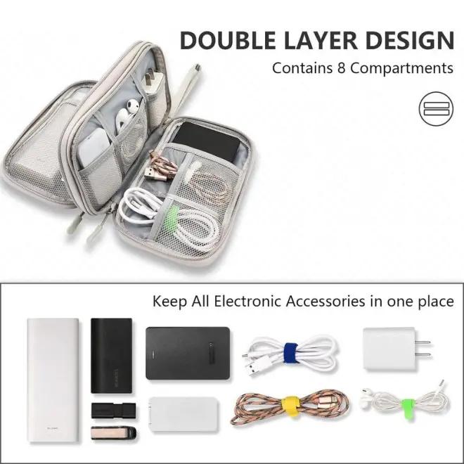 Data cable storage bag, earphone bag, charger, mobile phone bag, handheld bag, USB flash drive, multifunctional vacuum bag waterproof plain storage plain Organiser