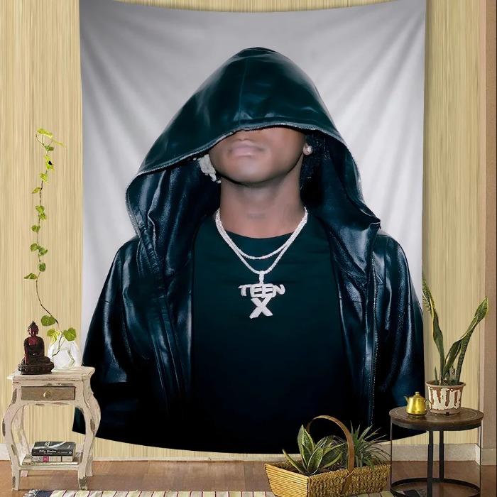 Rapper Ken Carson A Great Chaos Tapestry Anime Tapestry Hanging Tarot Hippie Wall Rugs Dorm Wall Hanging Sheets