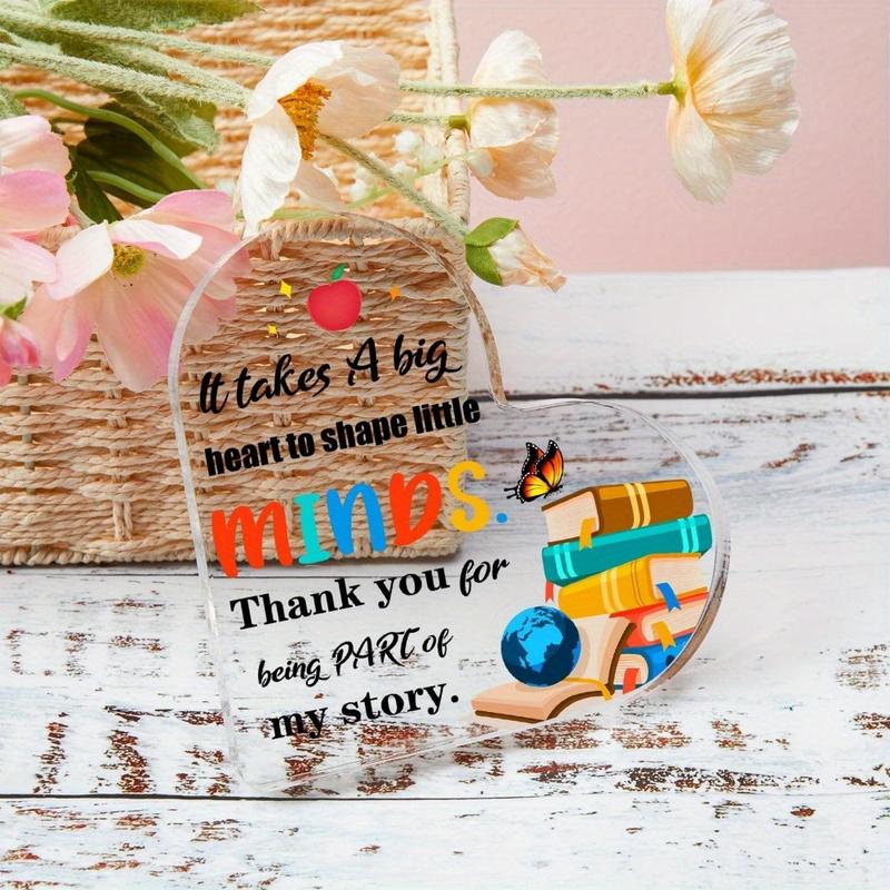 Thank You Gifts for Teacher, Teacher Appreciation Week Gifts, Acrylic Keepsake and Paperweight Gift for Women Teacher, Best Teacher Gifts from Students, Teacher Birthday Gifts, Teacher Gift Ideas