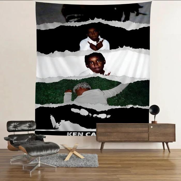 Rapper Ken Carson A Great Chaos Tapestry Anime Tapestry Hanging Tarot Hippie Wall Rugs Dorm Wall Hanging Sheets