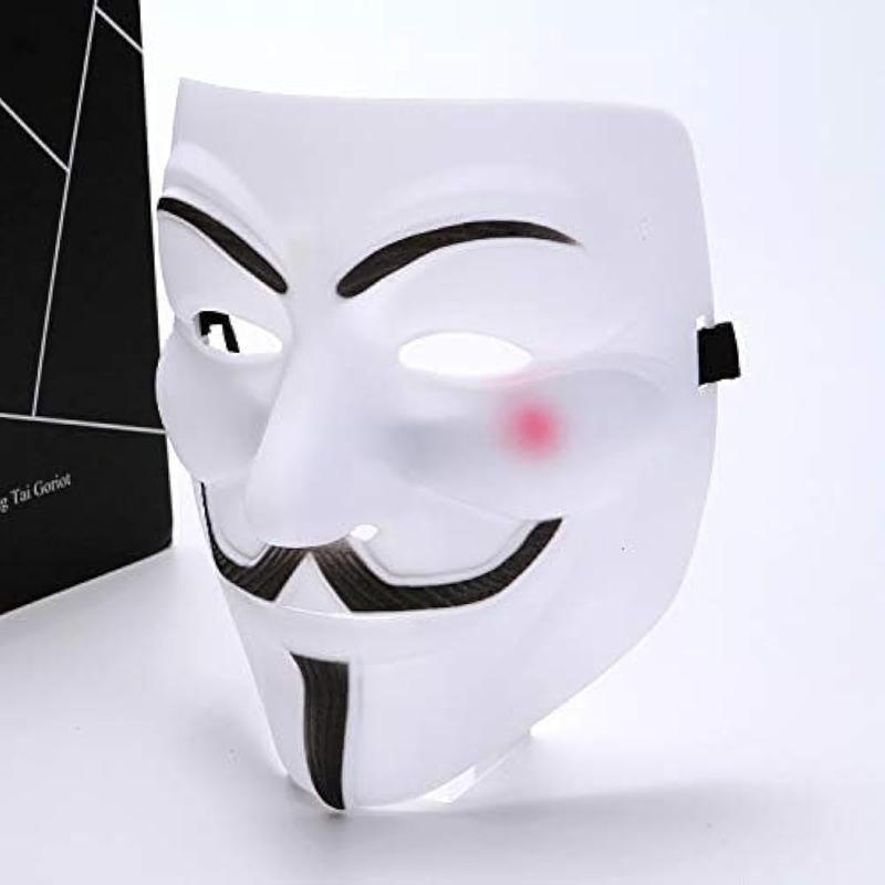 Hackers mask white V for Vendetta Halloween face mask Costume Cosplay Party