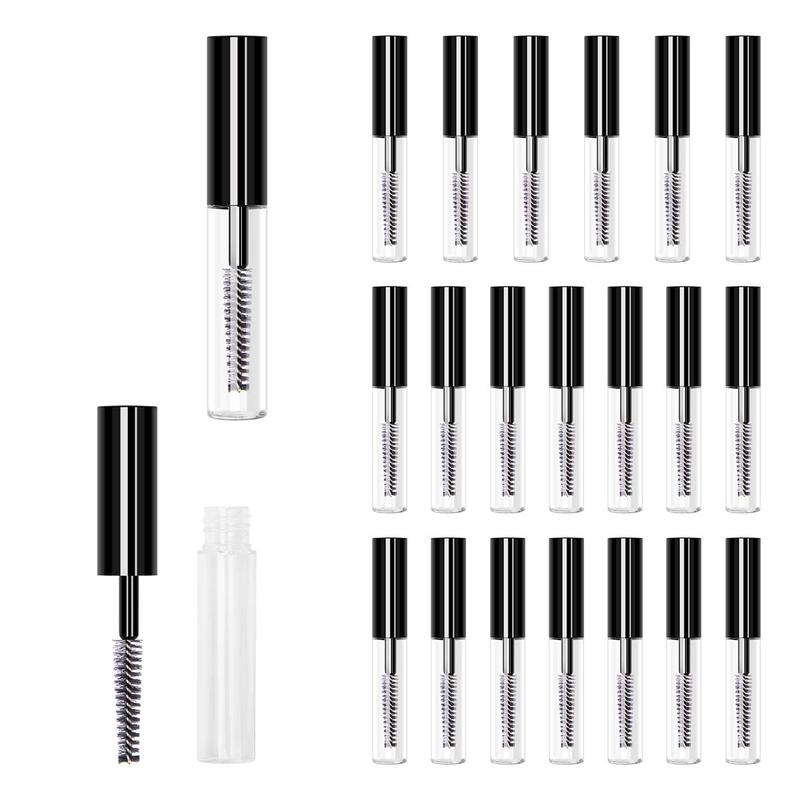 20 count 4ML Reusable Empty Bottle Tube Container for Eyelash Growth Oil Mascara with Brush for Home and Travel (20p)