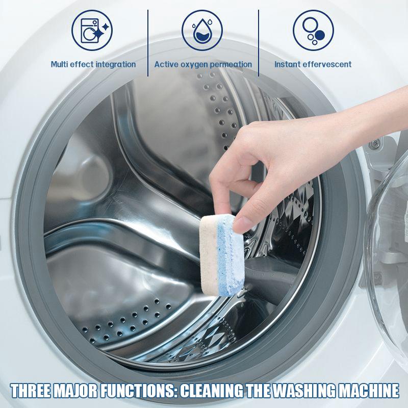 Washing Machine Cleaner & Descaler 12 Pack - , septic tank safe and environmentally friendly deodoriser, cleans drum interiors and drum seals