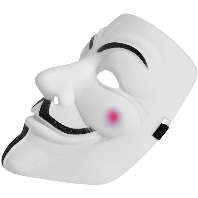 Hackers mask white V for Vendetta Halloween face mask Costume Cosplay Party