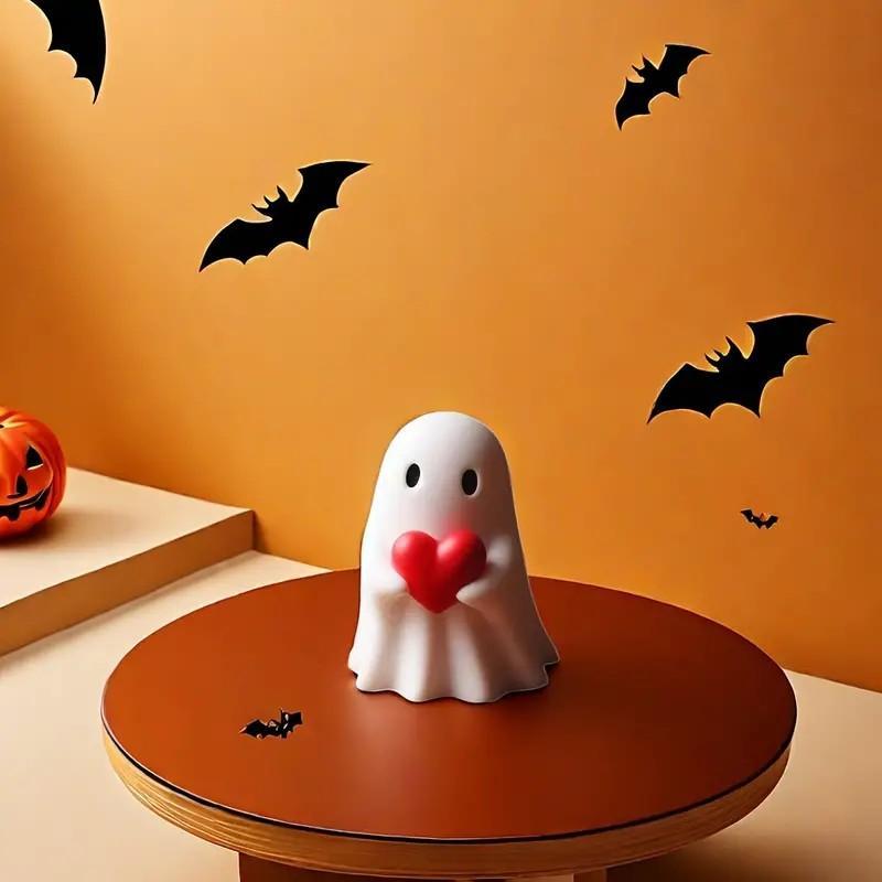 Cute Ghost Design Ornament, 1 Count Cute Cartoon Ghost Ornament, Decorative Ornament for Home Office Desk, Home Decor