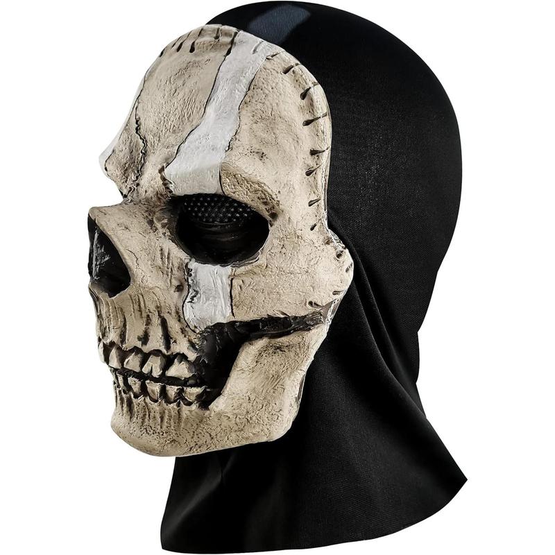 Ghost Mask MW2 Skull Mask Full Face Mask for Halloween War Sport Mask Headwear