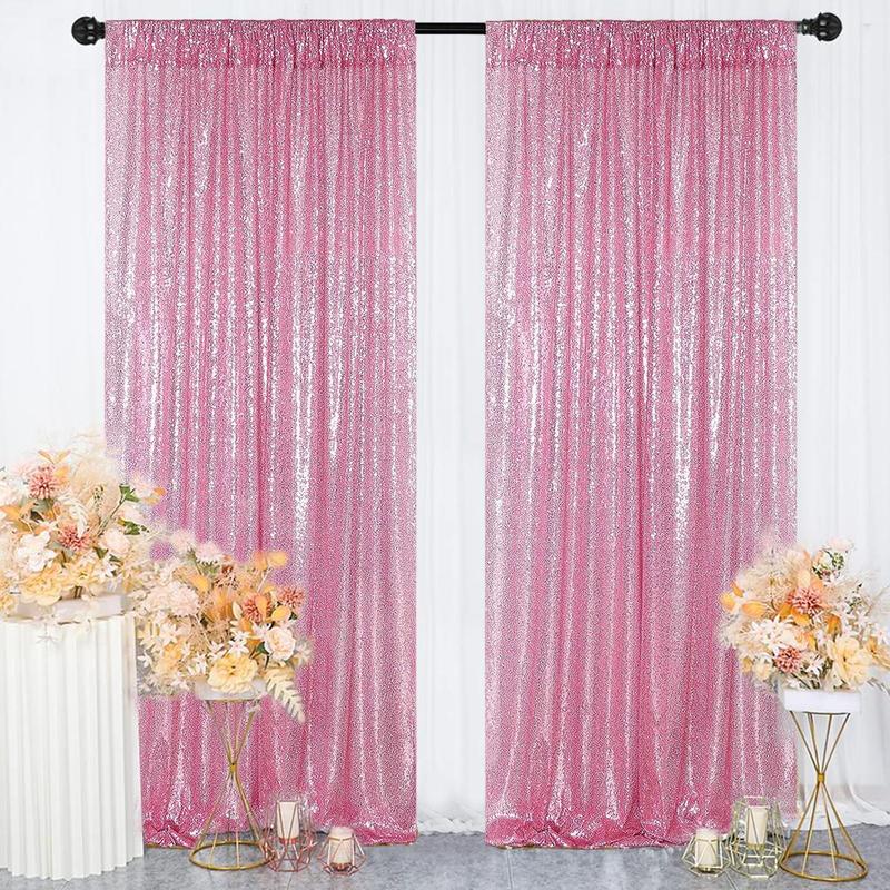 Glitter Sequins Backdrop, Shiny Sequins Backdrop, Party Decoration Supplies for Wedding Birthday Graduation Ceremony, Vanity Decor Accessories