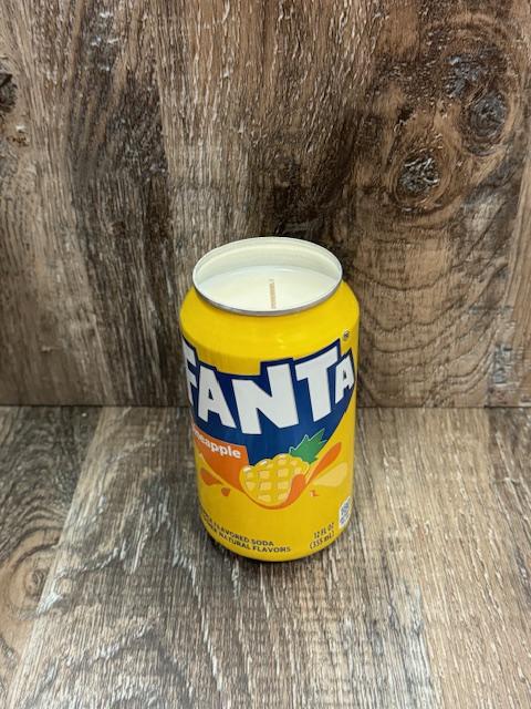 Vineyard Candle Co - Fanta Scented Soy Wax Candle - 12oz can - Orange - Grape - Strawberry - Pineapple