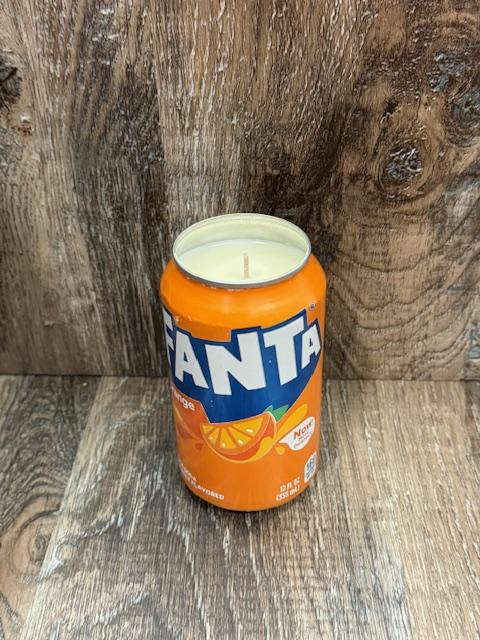 Vineyard Candle Co - Fanta Scented Soy Wax Candle - 12oz can - Orange - Grape - Strawberry - Pineapple