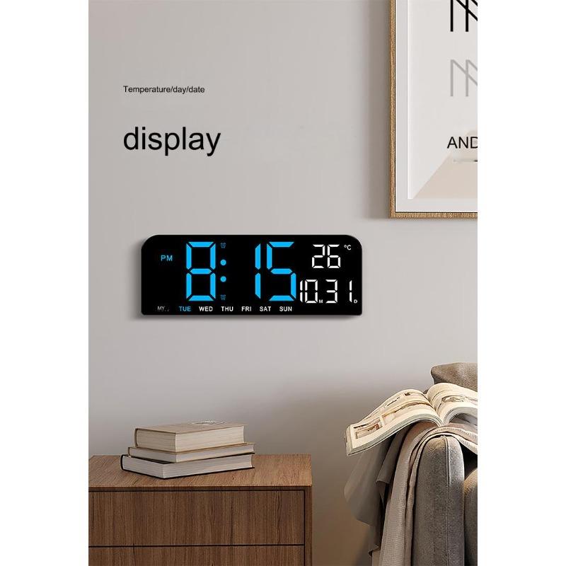 Large LED Digital Wall Clock Decorative, 10