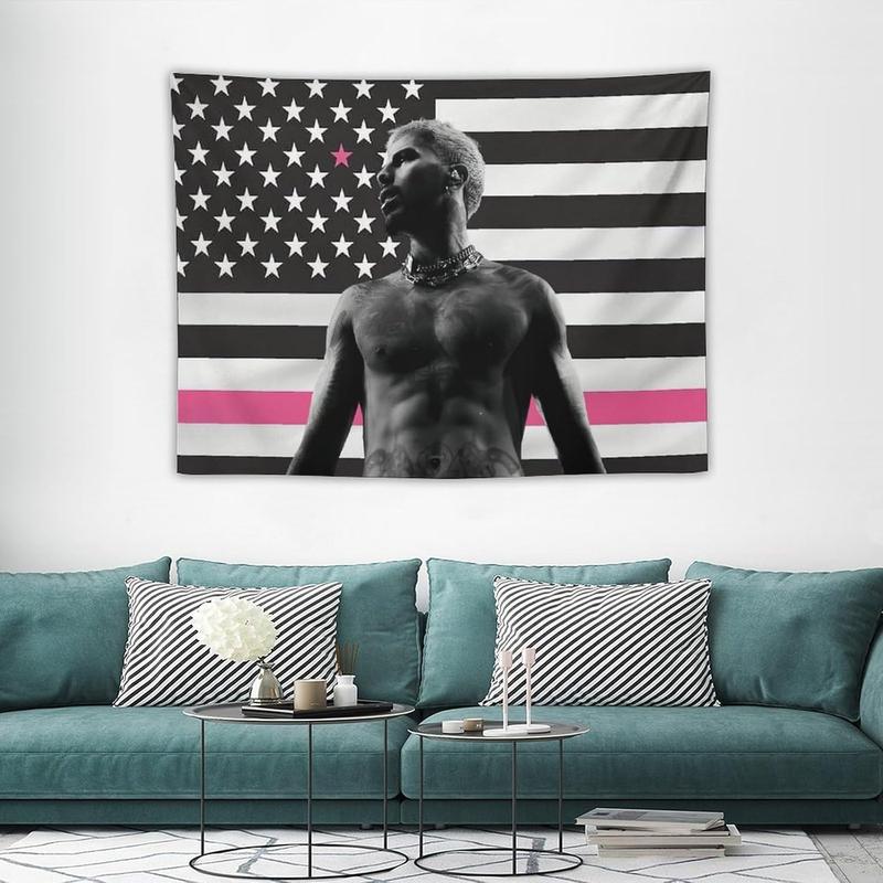 American Rauw Flag Tapestry Alejandro Poster Suitable for College Dormitories,Bedrooms, Living Rooms, Dormitories, Background Decorations, National Flag Gifts Merch 30