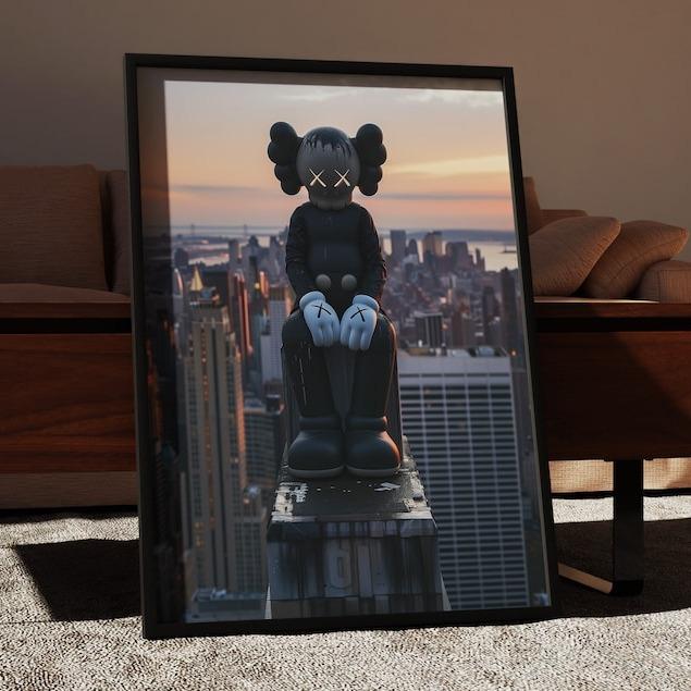 Hypebeast Poster, set of 3, Printable KAWS Graffiti Poster