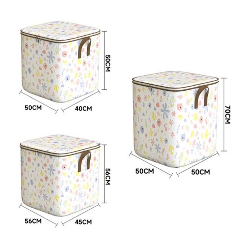 Large Capacity Clothes Storage Bags Closet Organizers Storage Bins Foldable Storage Toy Containers Box Dust-Proof Moving Bag Foldable Clothes