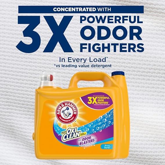 166.5 fl oz OxiClean Odor Blasters Fresh Burst 128 Loads Laundry Detergent