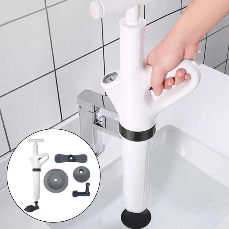 Powerful Home Toilet Plunger Air Drain Blaster High Pressure Sink Dredge Cleaner