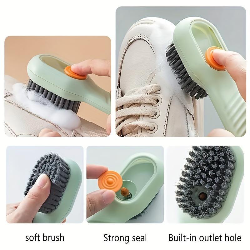 Shoe Cleaning Brush, 1 Count Household Soft Hair Cleaning Brush, Hanging Laundry Shoe Brush, Kitchen Cleaning Tool