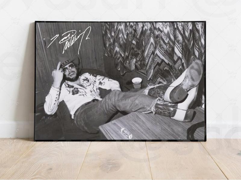 Hank W. JR Autograph Art POSTER Decor Glossy